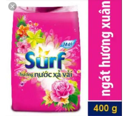 Bột Giặt Surf  Hương  nước xả vải ngát Hương Xuân gói 400g Thùng 36 gói